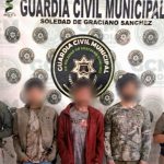 GCM de Soledad detiene a cuatro hombres por presunta extorsión y portación de arma de fuego