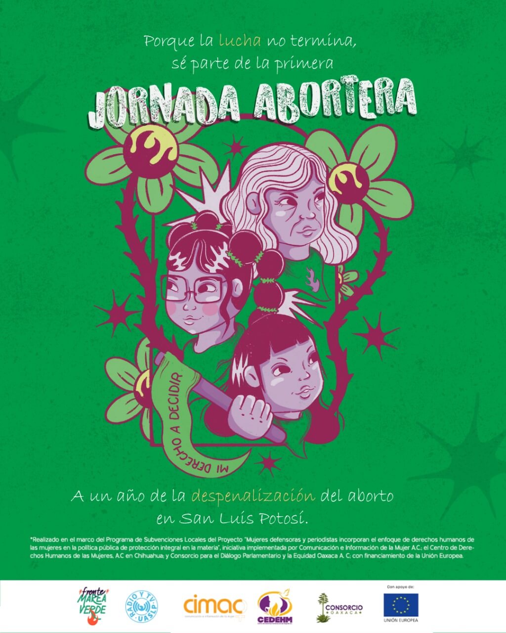 Primera Jornada Abortera en San Luis Potosí: a un año de la despenalización del aborto voluntario