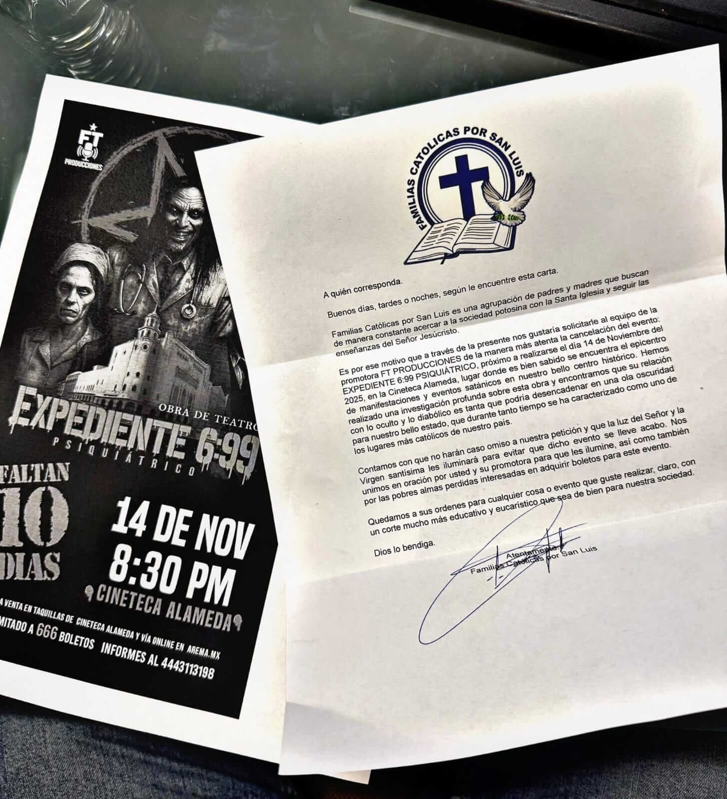 San Luis lo vuelve a hacer: católicos quieren cancelar una obra de terror por “satánica”