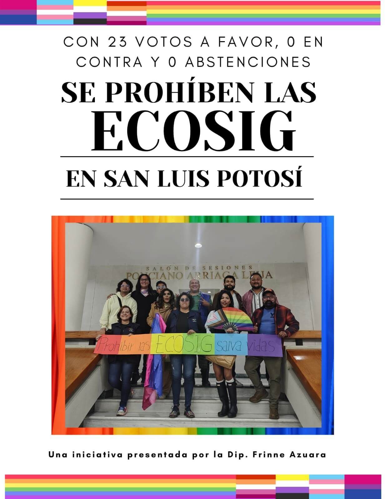 ¡Histórico! SLP dice “No hay nada que curar” y prohíbe las terapias de conversión