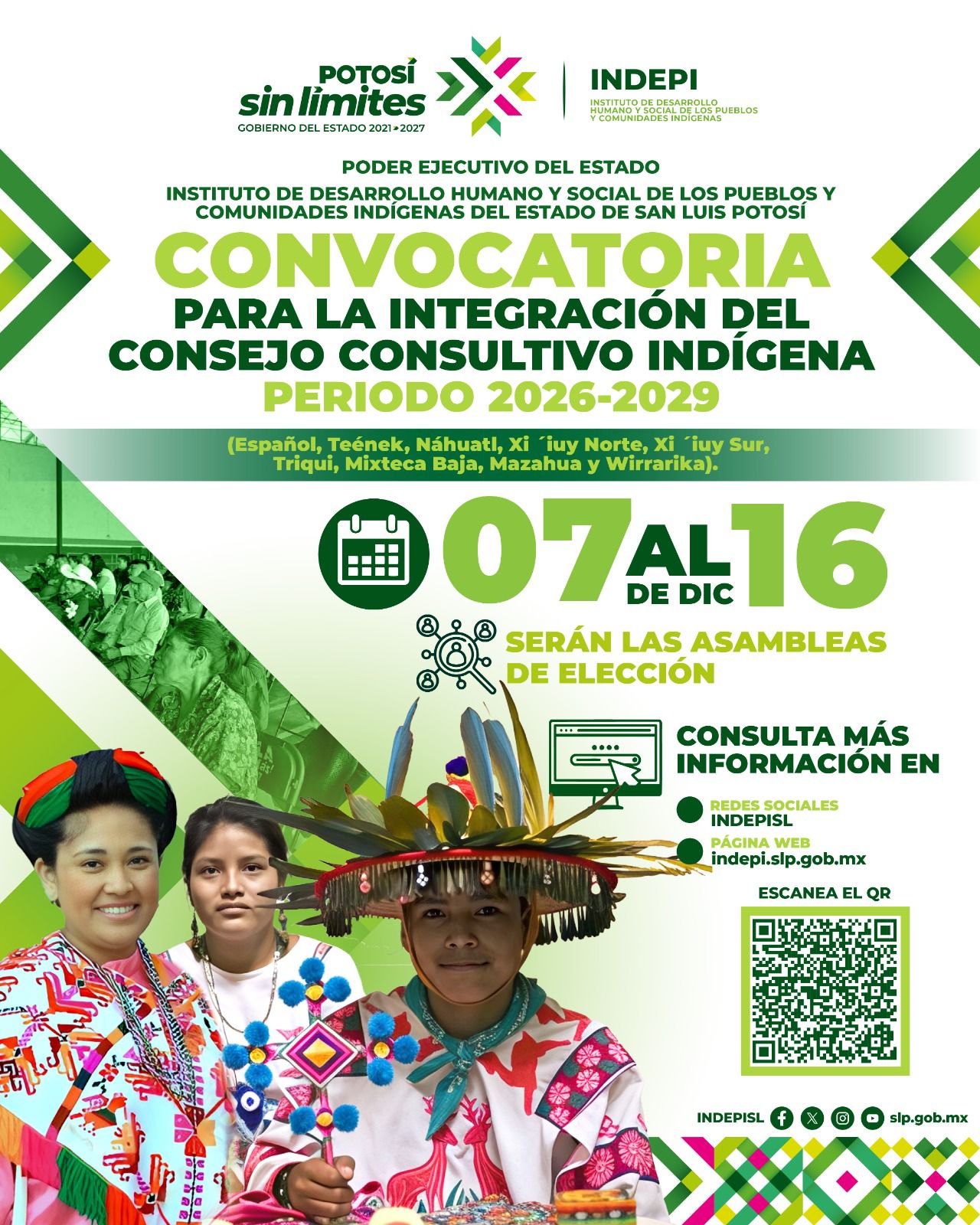 Gobierno estatal convoca a elección del consejo consultivo indígena