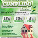 En enero, febrero y marzo del 2026, descuentos en predial: Soledad