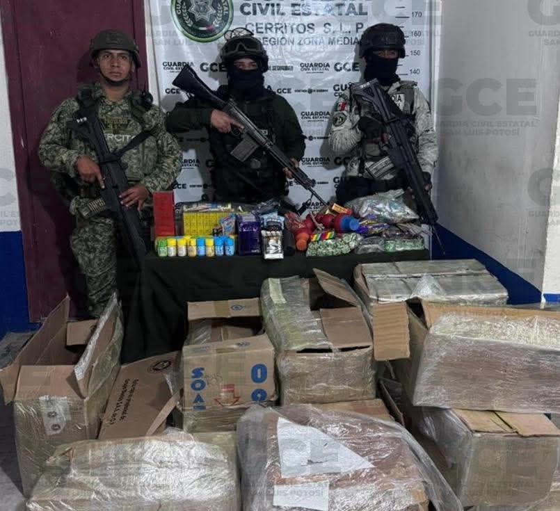 GCE y operativo B.O.M.I evitan la distribución de material ilícito y de riesgo en SLP