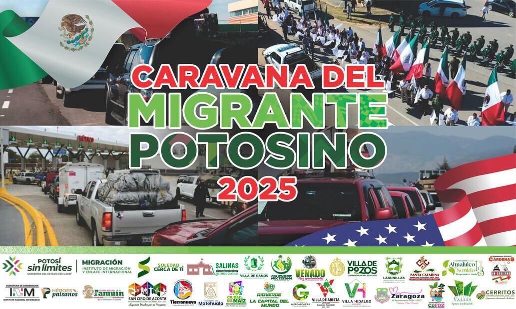 Inicia registro de vehículos para la caravana del migrante potosino 2025