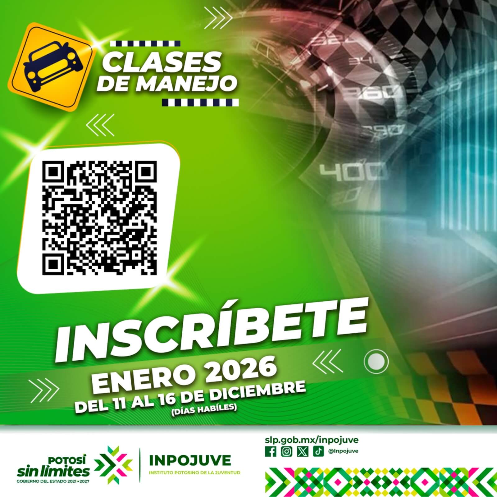 Inician inscripciones para cursos de manejo en enero 2026