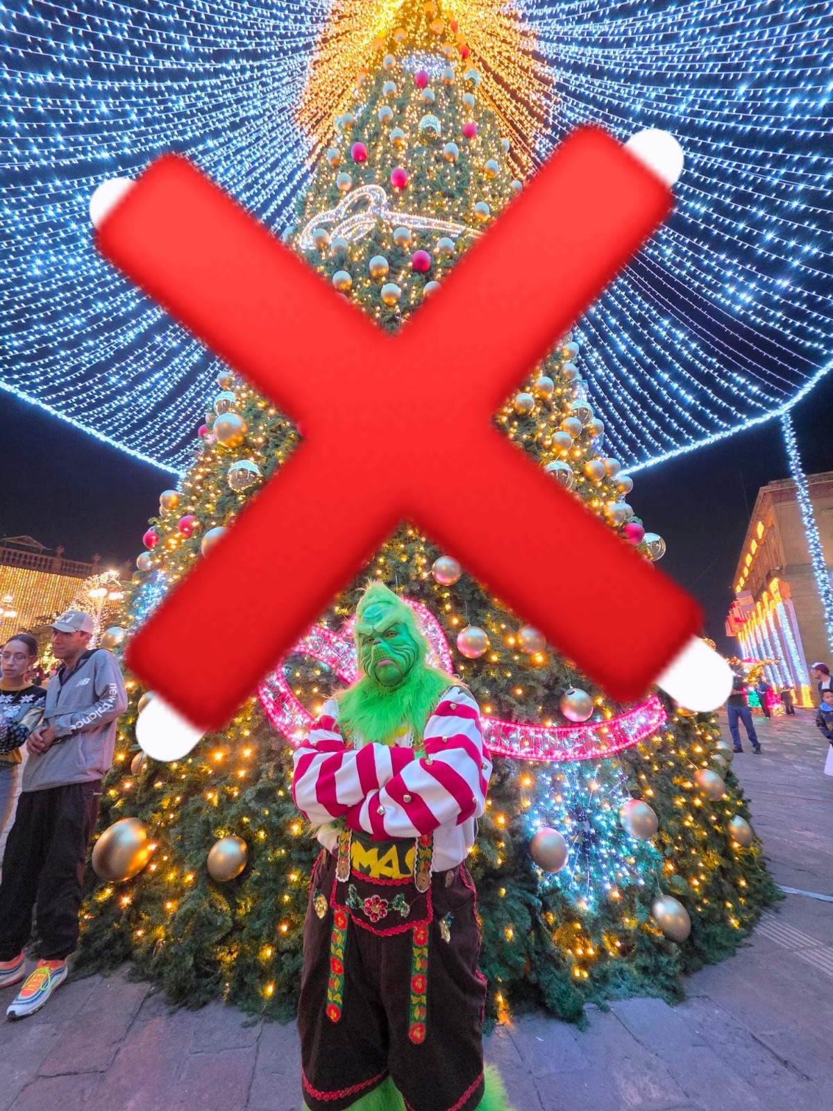 Adiós al Grinch: el árbol navideño ya no será negocio en el Centro Histórico