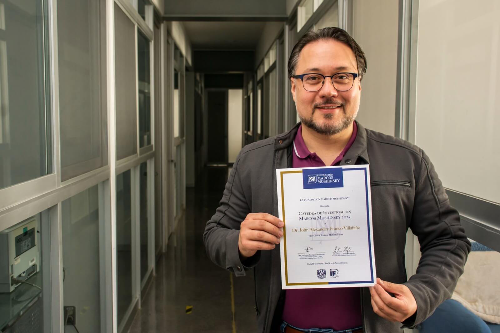 Investigador de la UASLP obtiene la prestigiosa Cátedra Marcos Moshinsky 2025