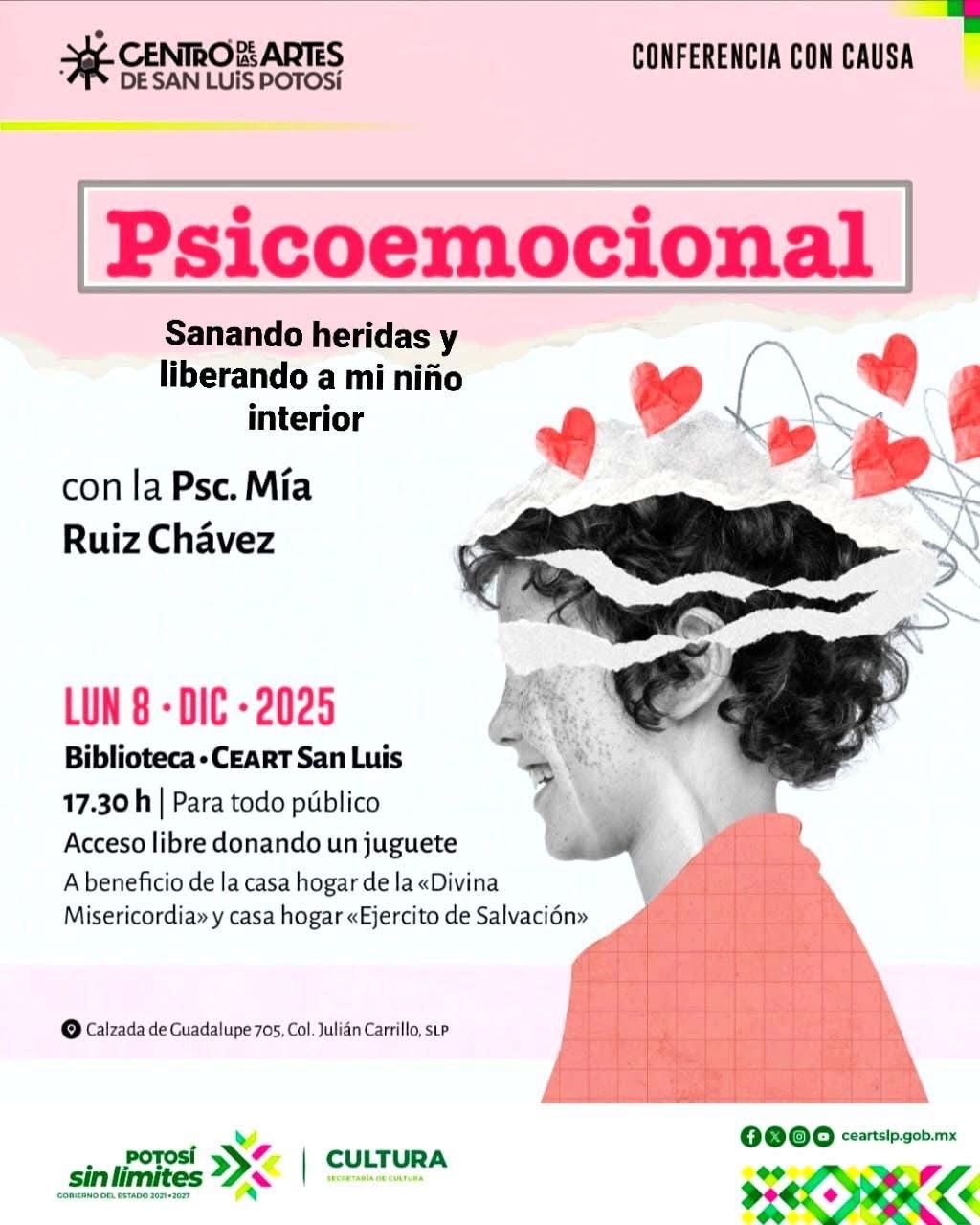 "Psicoemocional", conferencia con causa en el CEART