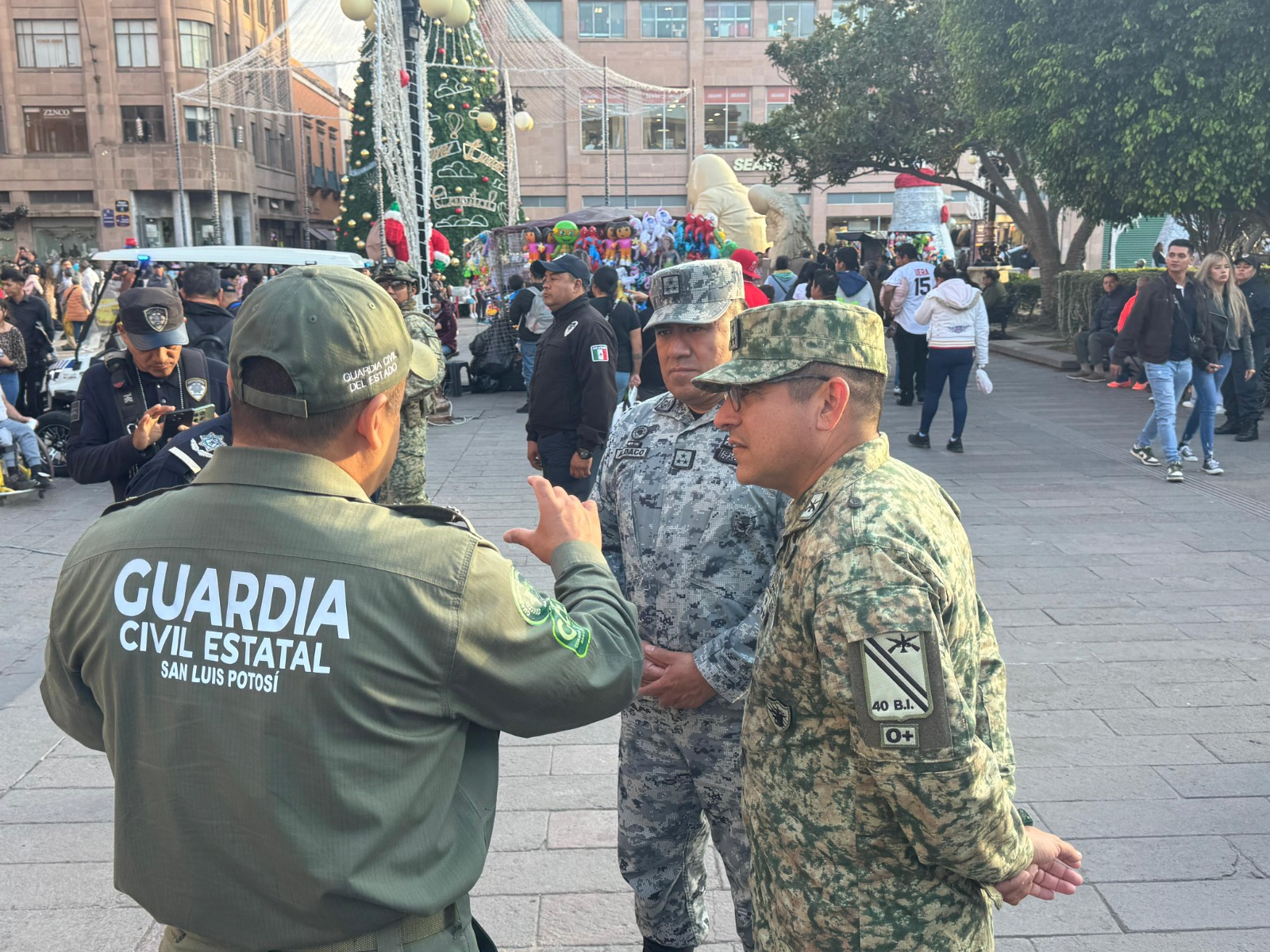 Refuerzan seguridad en San Luis durante la temporada decembrina