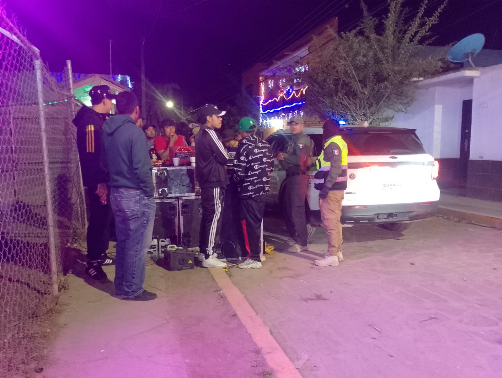 Saldo blanco en Villa de Pozos durante celebraciones del 12 de diciembre