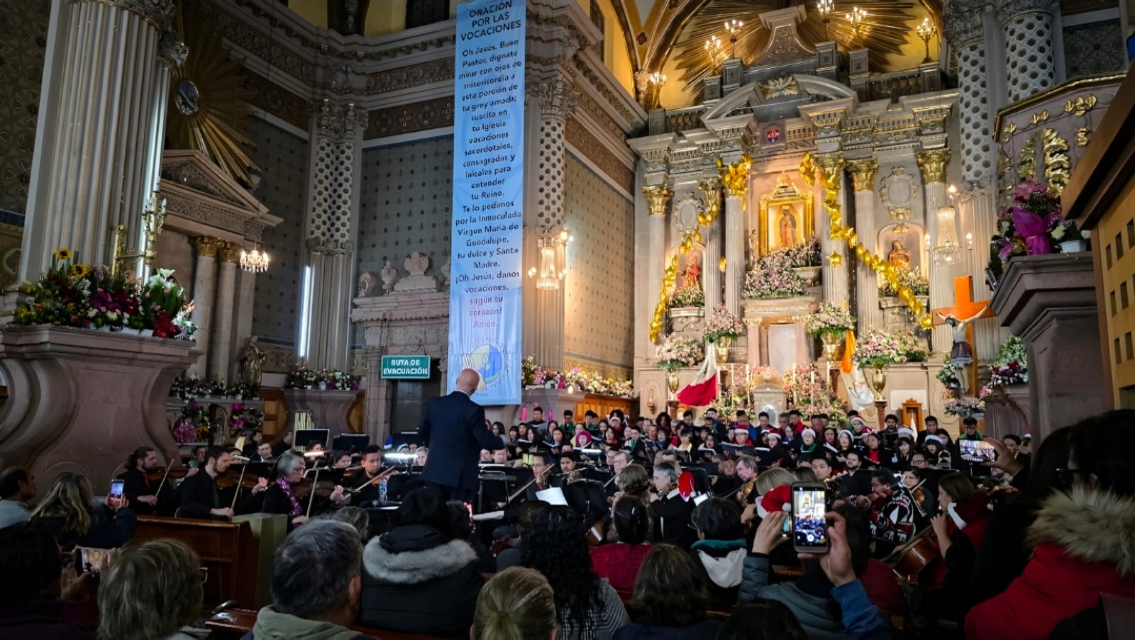 Se presentó la Orquesta Sinfónica de San Luis Potosí en el santuario de la Basílica De Guadalupe