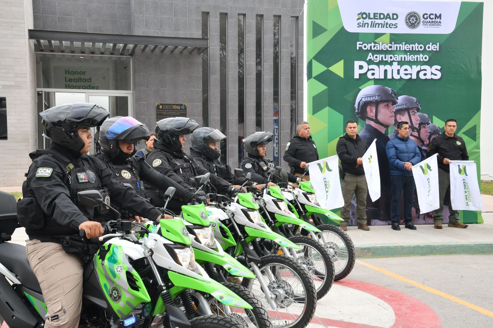 Soledad de Graciano Sánchez fortalece su fuerza policial con nuevas motocicletas