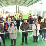 Alcalde Juan Manuel Navarro entrega techado metálico en unidad básica de rehabilitación II