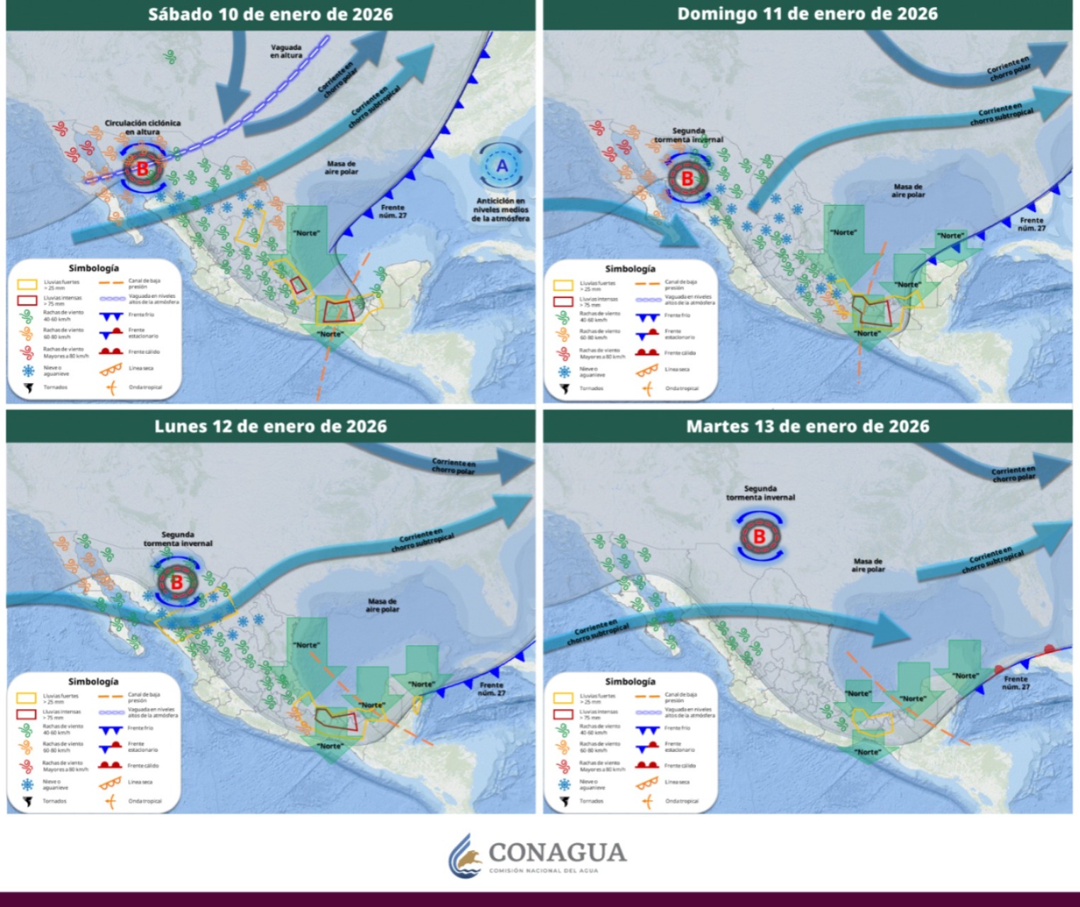 Posible caída de nieve y aguanieve en San Luis Potosí