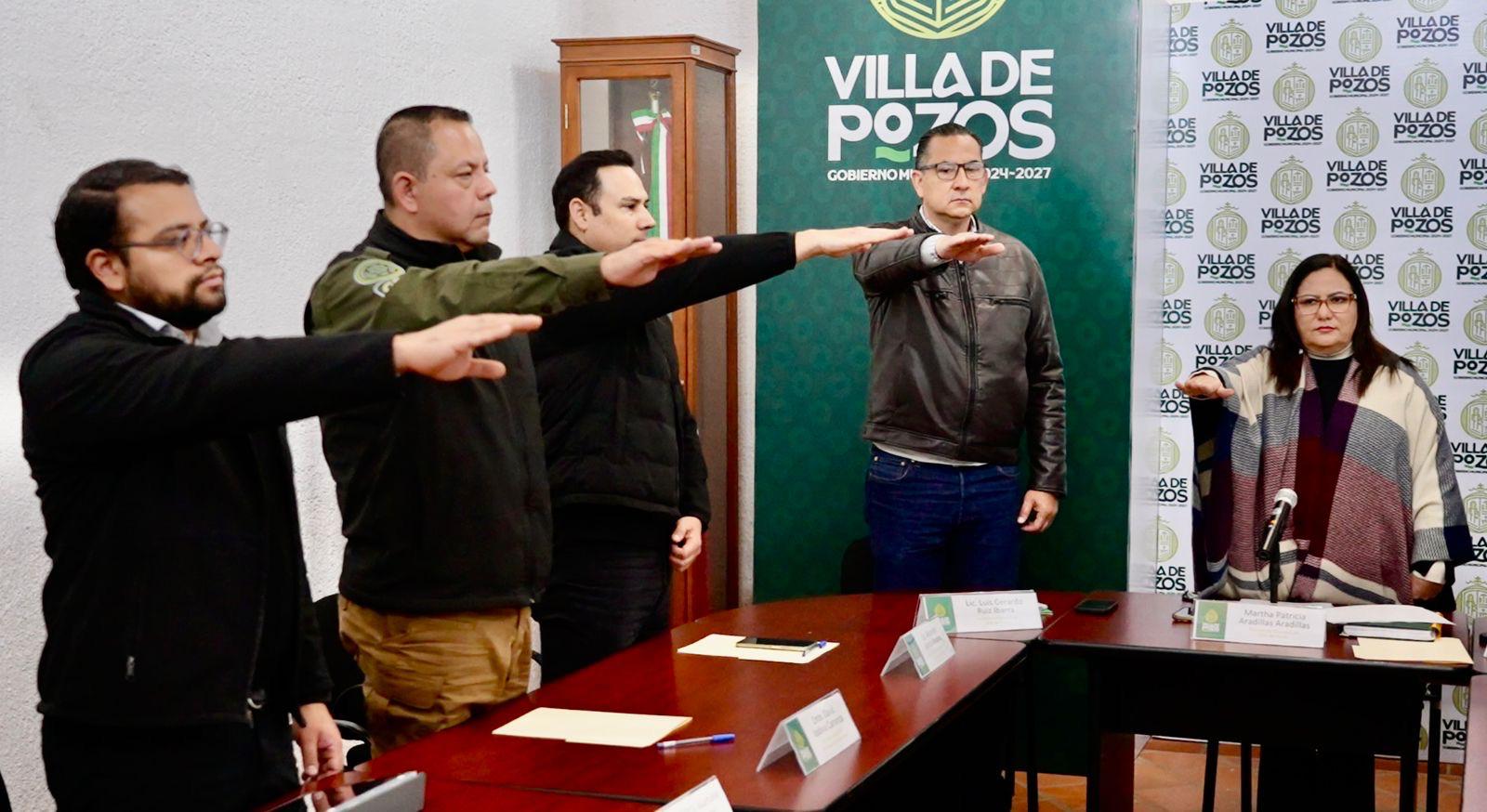 Villa de Pozos renueva su consejo municipal de seguridad pública