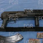 FGR obtiene sentencia de más de ocho años de prisión contra una persona por portación de arma y cartuchos