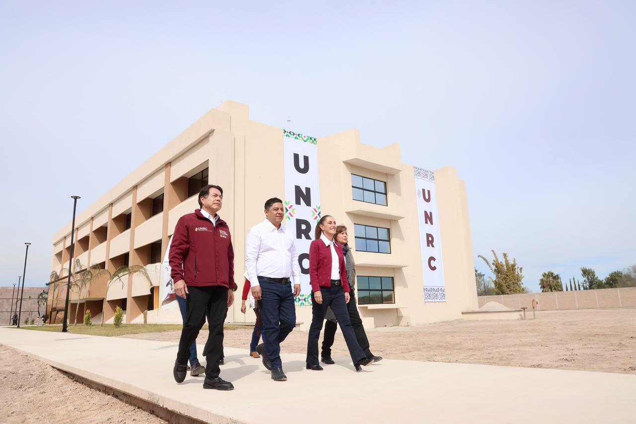 Gallardo y Sheinbaum inauguran universidad Rosario Castellanos a favor de estudiantes potosinos