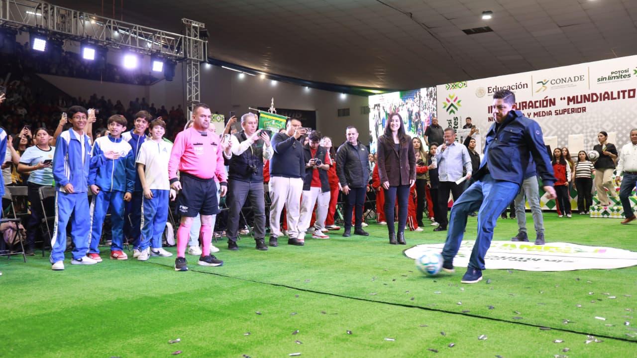 Inaugura Ricardo Gallardo el mundialito escolar 2026