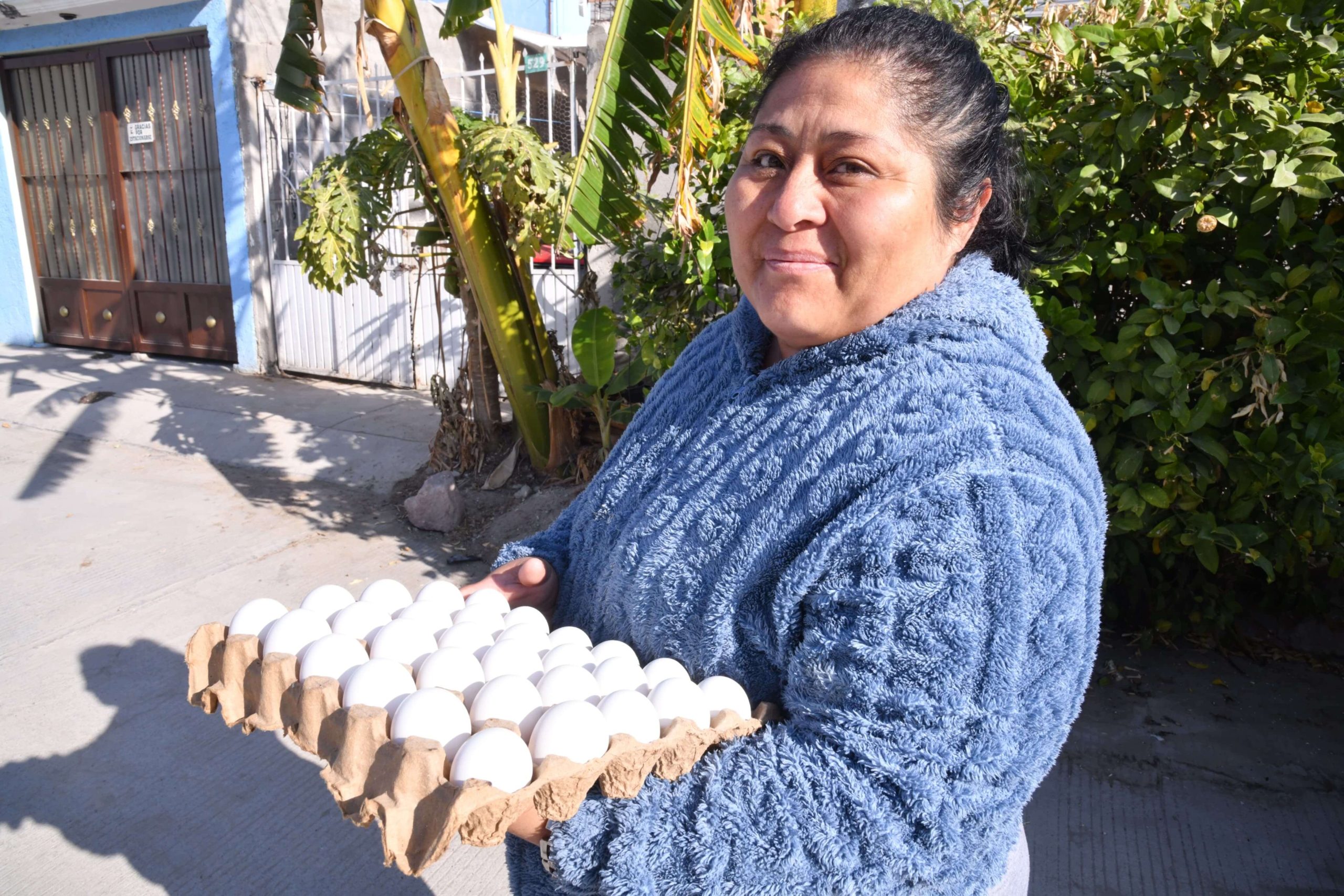 Juan Manuel Navarro acerca apoyo alimentario a familias de la zona oriente con programa casa por casa