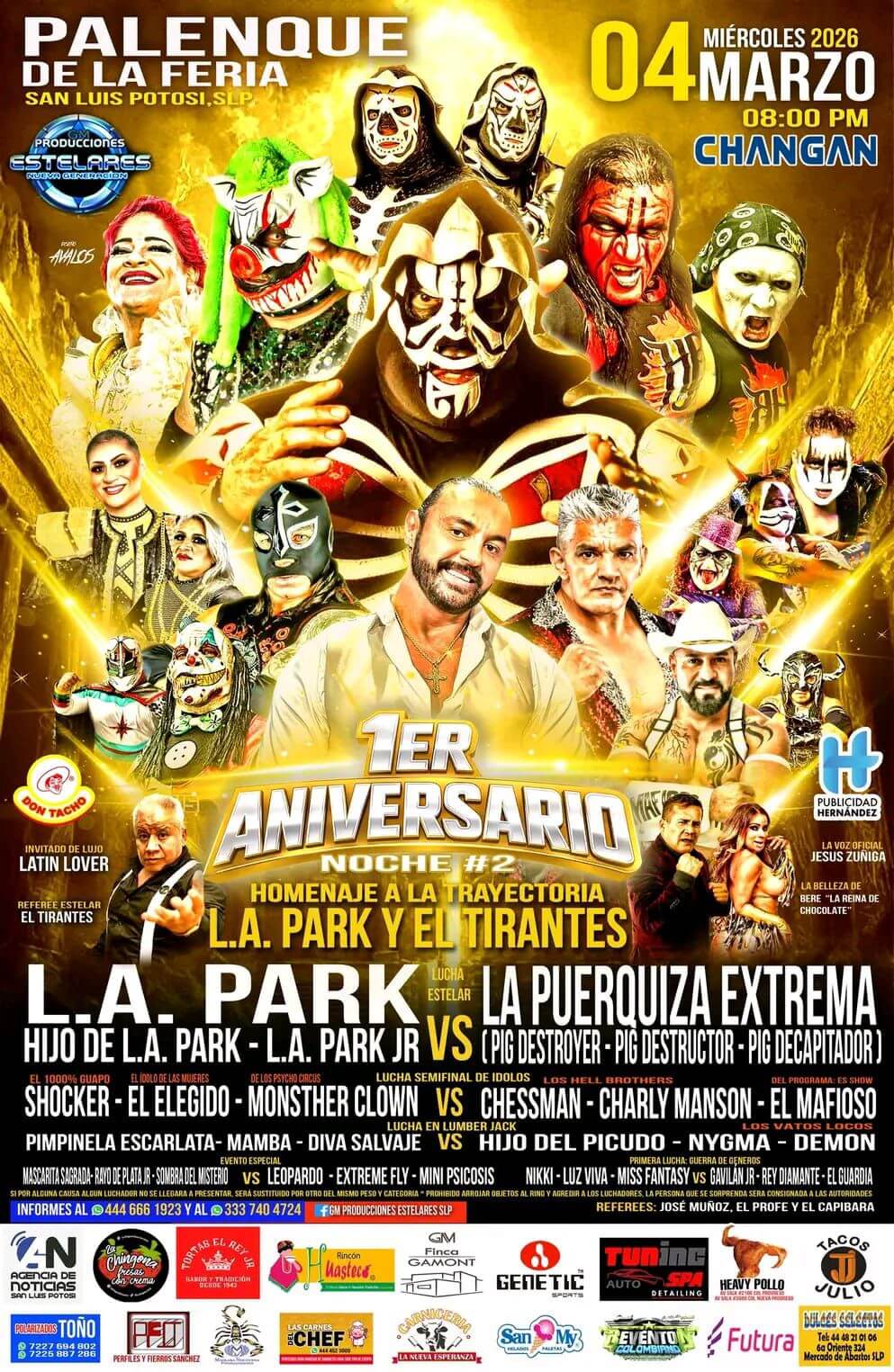 Palenque de la Fenapo recibe noche histórica de lucha libre