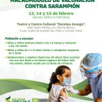 Soledad instala módulo emergente de vacunación contra el sarampión