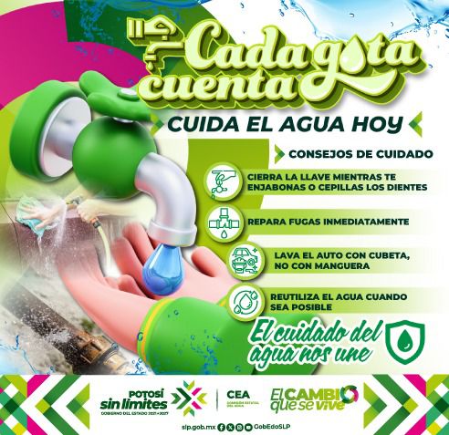 Estado impulsa cultura del agua ante temporada de calor