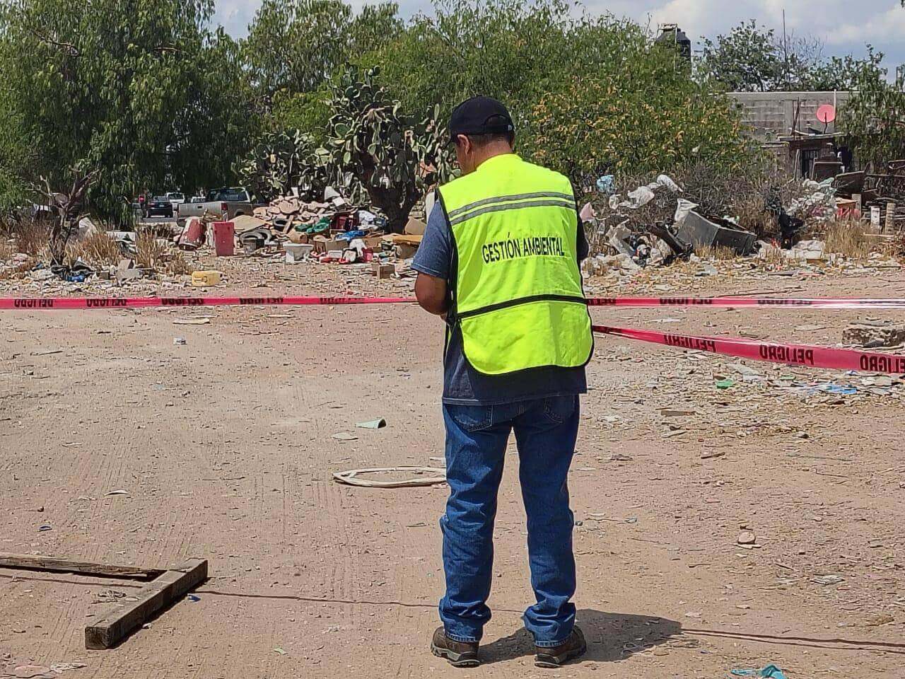 Clausura gobierno de Villa de Pozos tiradero clandestino