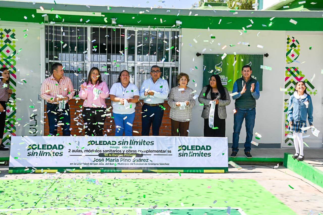 Alcalde Juan Manuel Navarro entrega nueva infraestructura educativa en San José del Barro