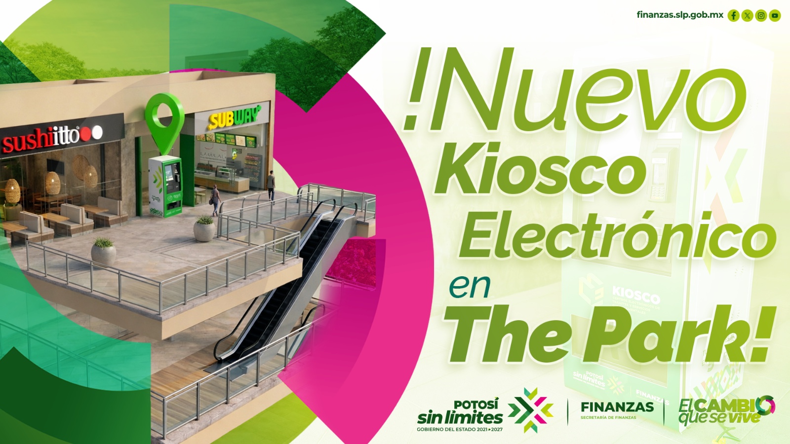Estado instala nuevo kiosco electrónico en Plaza The Park