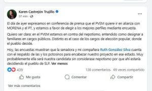 "El voto ciudadano no es nepotismo" dirigente del PVEM apoya a Ruth González rumbo al 2027