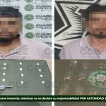 GCE detiene a dos por portación de estupefacientes y arma de fuego
