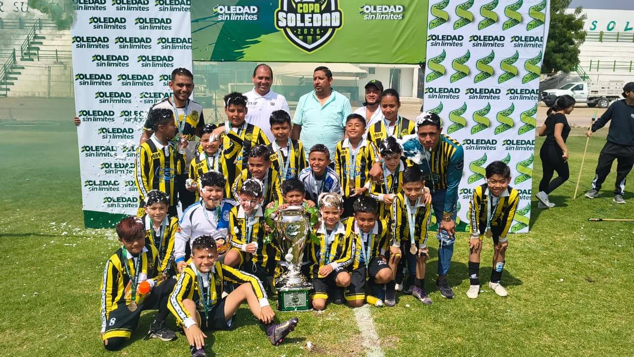 Peñarol FC y Nido Águila: monarcas de la copa Soledad infantil
