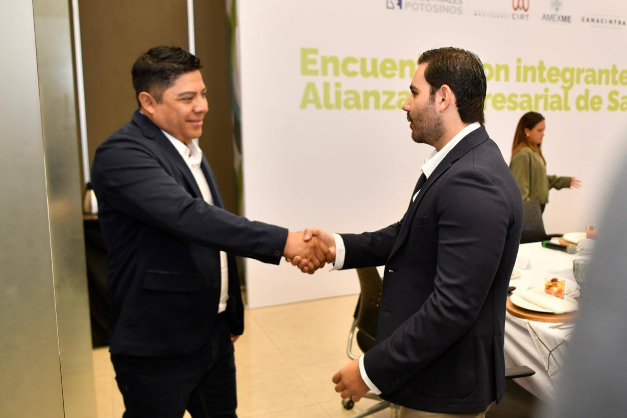 Ricardo Gallardo fortalece coordinación con la alianza empresarial en beneficio de San Luis Potosí