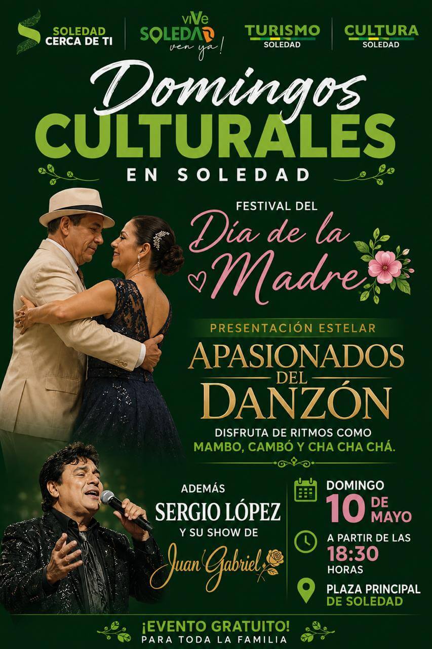 Soledad festejará a las madres con música, baile y tradición en la plaza principal