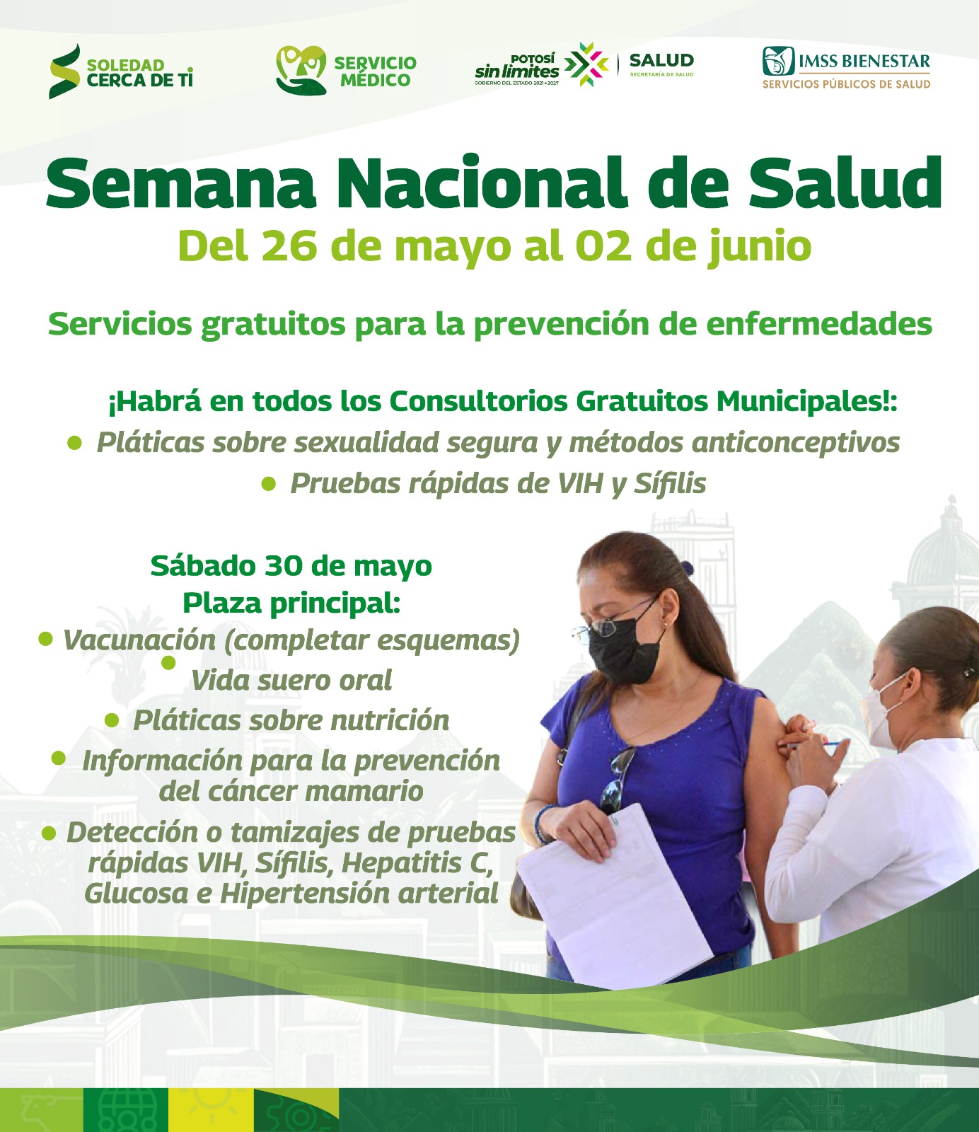 Soledad inicia este martes la semana nacional de salud con servicios gratuitos