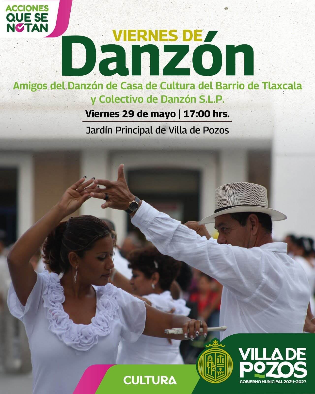 Villa de Pozos vivirá una tarde llena de música, danzón y tradición