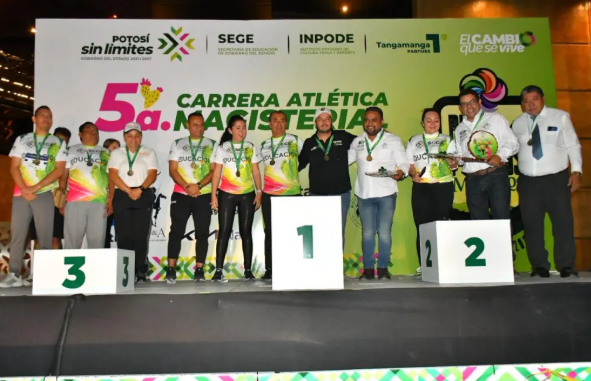 Histórica fiesta deportiva vivió el magisterio potosino con quinta carrera atlética