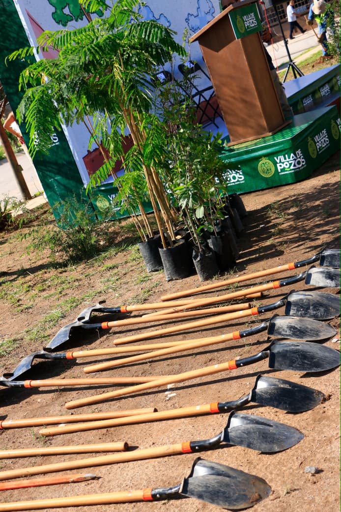 Fortalece Villa de Pozos su patrimonio verde con reforestación urbana