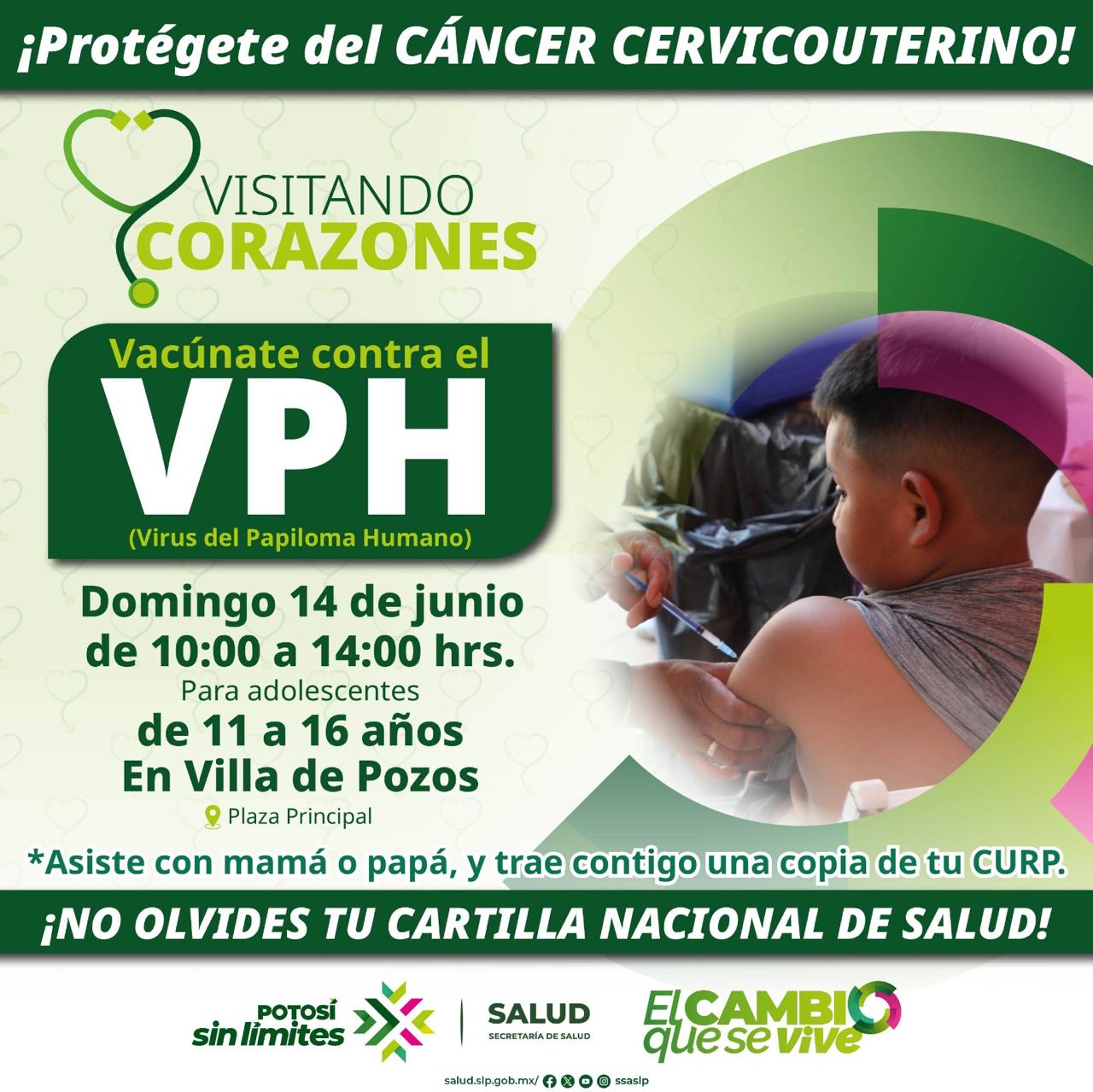 Gobierno estatal refuerza vacunación contra el virus del papiloma humano