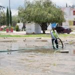 Villa de Pozos refuerza mantenimiento de la red sanitaria ante temporada de lluvias