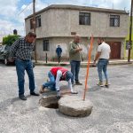 Ayuntamiento e Interapas atienden hundimiento en la colonia Los Ángeles