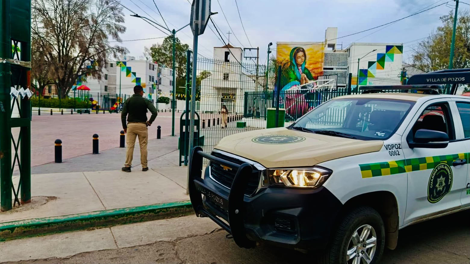 Operativo interinstitucional mantiene la paz y el orden en Villa De Pozos