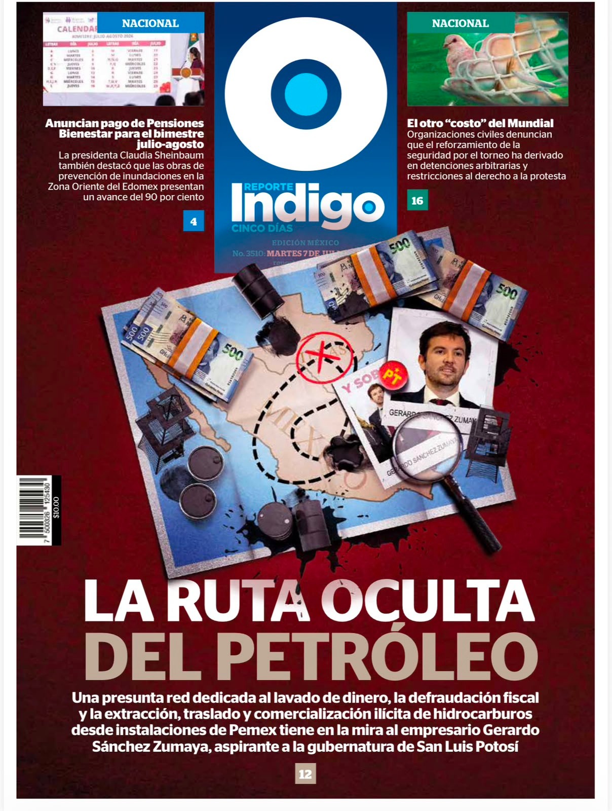 Reporte Índigo: investigación federal señala a Gerardo Sánchez Zumaya por presunta red de empresas ligada a lavado de dinero y huachicol