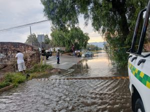 Operativo Tláloc mantiene vigilancia y atención ante precipitaciones en Villa de Pozos