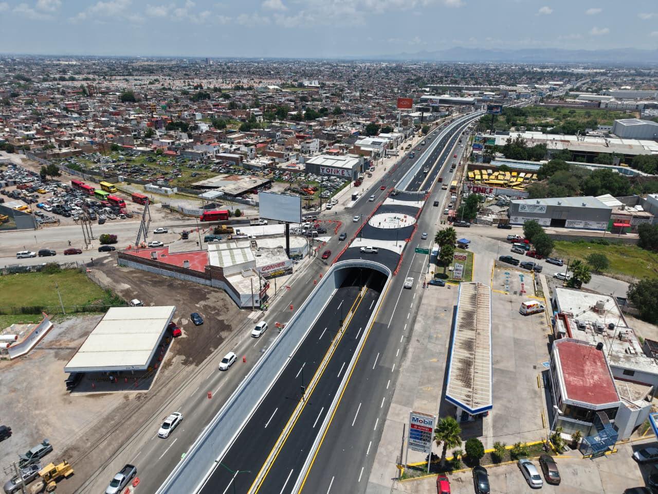 El nuevo paso a desnivel reducirá tiempos de traslado y mejorará la movilidad entre la capital, Soledad, Villa de Pozos y la zona industrial.