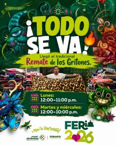 Gritones se quedan tres días más con remates en Fenapo 2026