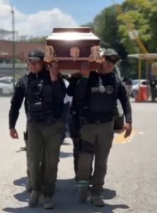Guardia Civil de Soledad rinde homenaje póstumo a oficial Cristian Issac Aldana Reyes