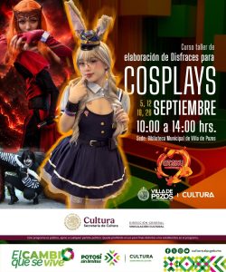 Villa de Pozos invita a participar en curso de elaboración de disfrace para cosplay
