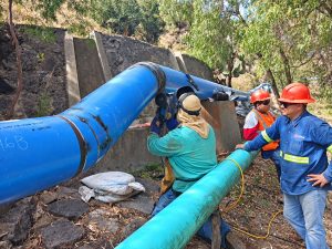 CONAGUA avanza en la construcción del acueducto del Peaje San José