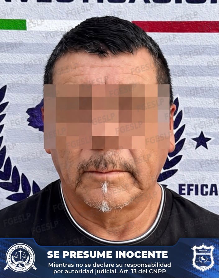 La Policía de Investigación, al servicio de la sociedad, cumplimentó una orden de aprehensión en contra de Raúl “N”, en el municipio de Matehuala.